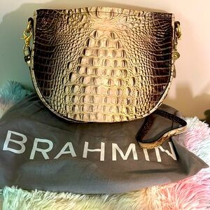Brahmin Kathleen Leather Crossbody Shoulder Bag